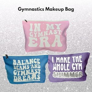 Gymnastik Schminktasche | Turnerin Kosmetiktasche | Gymnastik Geschenk | Gymnastik-Epoche