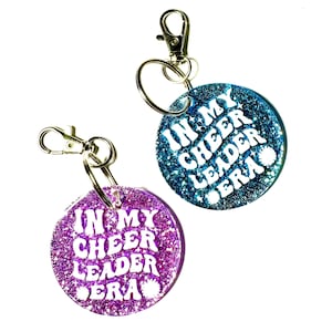 Cheerleader Era Keychain | Cheer Era | Cheer Keychain | Cheer Bag Accessory | Cheerleader Gift | Cheer Mom | In My Cheerleader Era