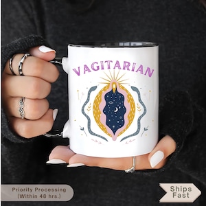 Mug, Vagitarian Mug, Lesbian gifts, Gay gifts, LGBT gift Gay Best Friend gift Girlfriend Funny Gift for Her Gay Pride Gift, Funny Coffee