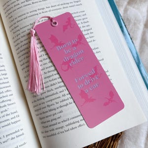Born to Forced to Bookmark, Dragon Rider Bookmark, Dragon Bookmark, Rebecca Yarros, Booktok, Bookish Merch, Gift for Readers, Laminated