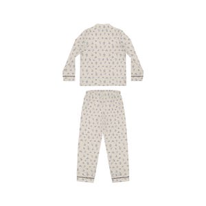 Pijama de satén, ropa de dormir floral azul francés, ropa de estar por casa para mujer, camisón elegante, pijama suave, ropa de estar por casa imagen 3