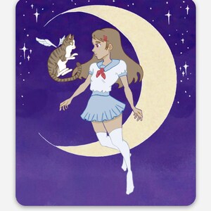 Chica Luna y Gato Hada