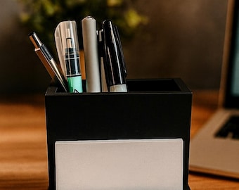 Pen & Business Card Holder –  Desktop Organizer