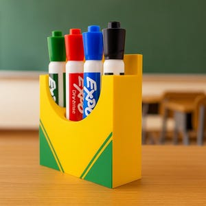 Magnetic Crayon Box Dry Erase Marker Holder — Classroom Decor — Teacher appreciation gift / Organizer