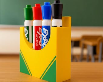 Magnetic Crayon Box Dry Erase Marker Holder — Classroom Decor — Teacher appreciation gift / Organizer