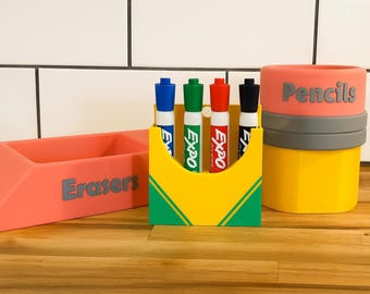 Teacher Gift bundle – Pencil, Eraser & Magnetic Marker Holder