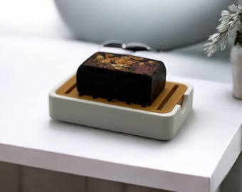 Sleek Soap Saver: Modern Soap Dish with Drainage