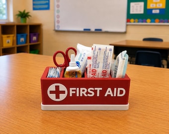 First Aid Organizer | Bandage Holder | Classroom First Aid Station | Teacher Desk Organizer | Band Aid Storage Holder