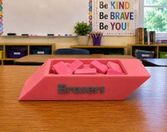 Teachers Desk Eraser Holder –  Eraser Storage for Classrooms