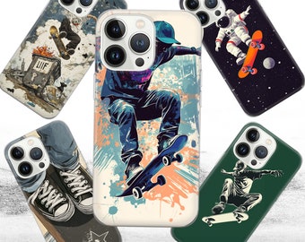 Skateboard Design Phone Case - Trendy Gift for Skaters