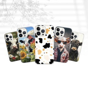 Cow Phone Case Spots Cover for iPhone 16 Pro, 15, 14, 13, 12, 11, Google Pixel 9, 8, 7A, 6A, Samsung Galaxy S24 Ultra, S23fe, A05, A55, A35.