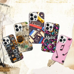 Retro Music Casette Phone Case - Vintage Kassette Cover Design