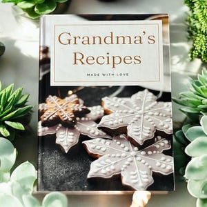 Personalized Recipe Cookbook Gift for Chefs, Food Lovers & Families | Keepsake Family Recipe Book Blank Recipe Card Book