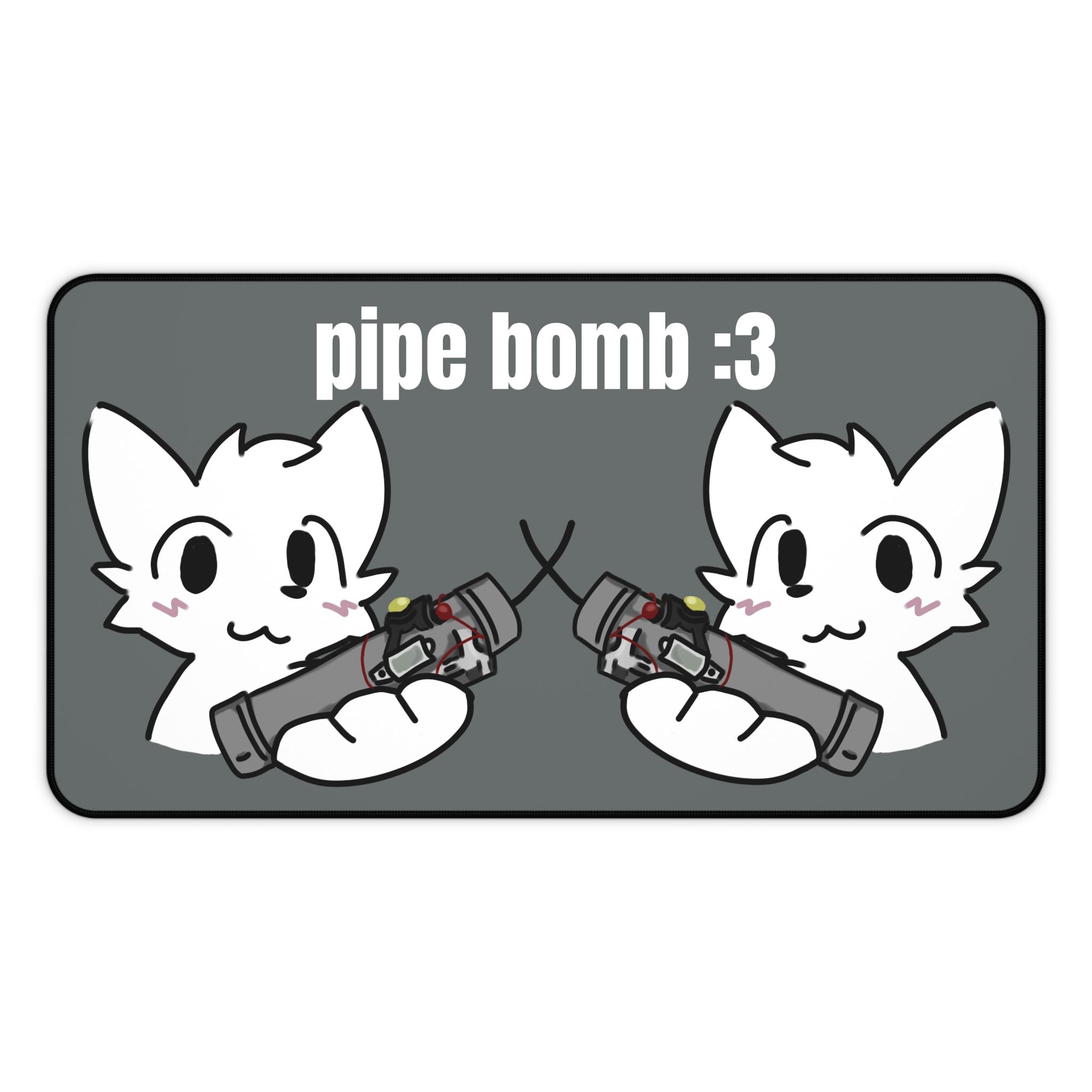 Boykisser Pipe Bomb Meme Desk Mat - Etsy