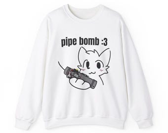 Boykisser Pipe Bomb Meme Crewneck Sweater/Hoodless Sweatshirt
