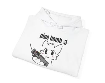 Boykisser Pipe Bomb Meme Hooded Sweatshirt