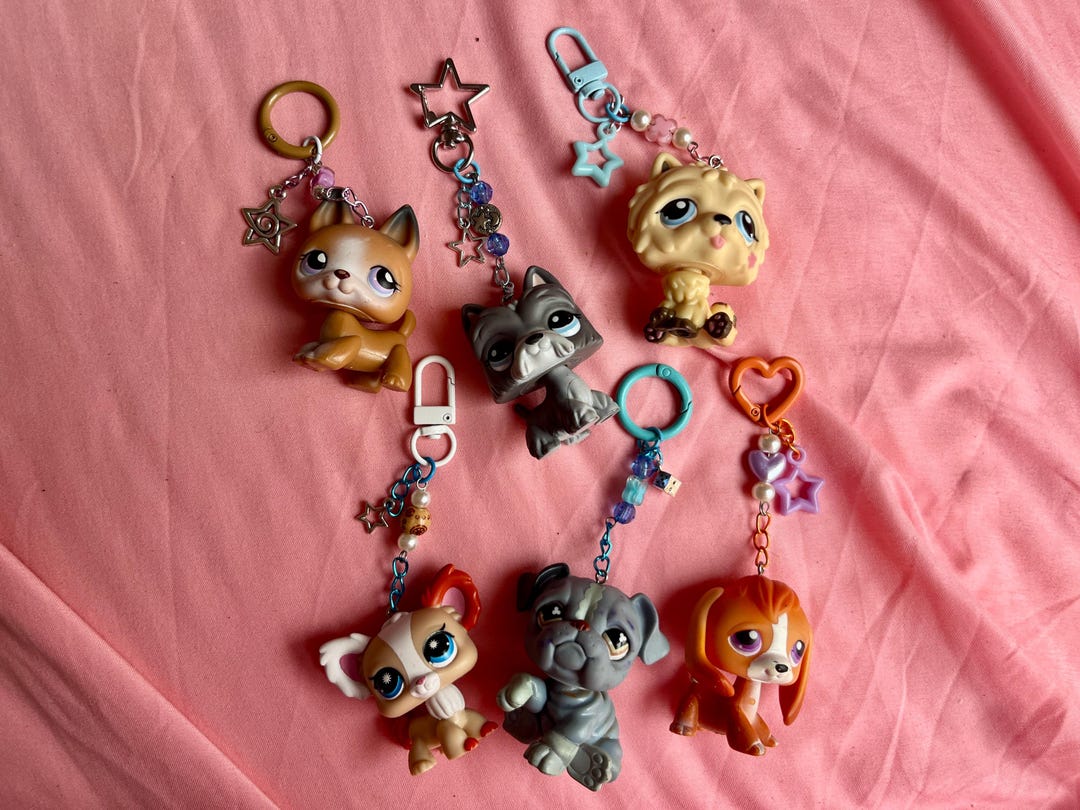 LPS Keychain - Dog (2) - Y2k Nostalgia Bag Charm | Repurposed Toy ...