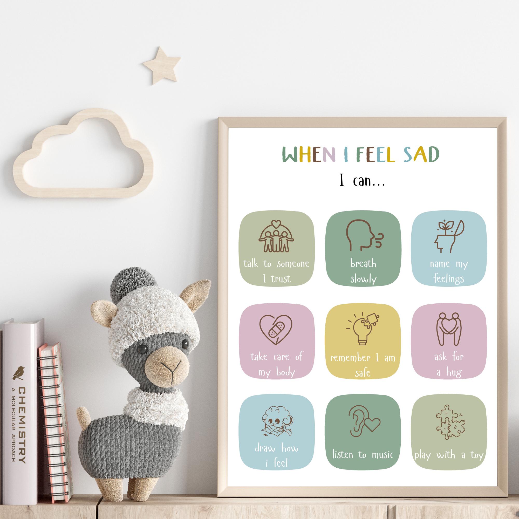 Social Emotional Learning Poster, Coping Skills for Kids, Therapy ...