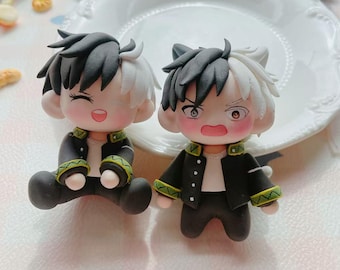 Custom Clay Figurine: Handmade Chibi Character, Anime & Furry OC