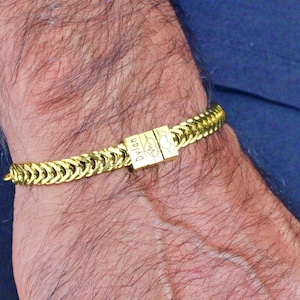 Father Gift, Custom Gold Bracelet For Dad With Kids Name, Personalize Daddy Bracelet, Family Jewelry, Famliy Name Bracelet, Christmas Gift