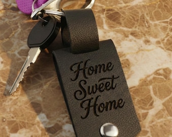 Personalized Leather Keychain Custom Photo Engraved Name Picture Key Holder Wedding Anniversary Groomsman Best Man Gift Keepsake