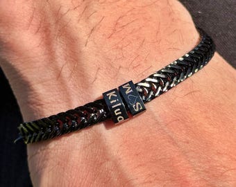 Men's Personalised Stainless Steel Bracelet • Engraved • Stainless Steel • Personalized Bracelet • Hidden Message • Christmas Gift for Him