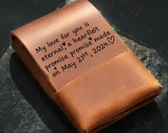 Personalized Leather RFID Wallet, Engraved Genuine Leather Custom Wallet, Anniversary Gift For Him, Husband, Boyfriend, Men, Father, Dad
