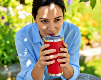 Custom Insulated Tumbler 20oz Personalized | Engraved Stainless Steel Travel Mug | Birthday Gift for Her Him Christmas