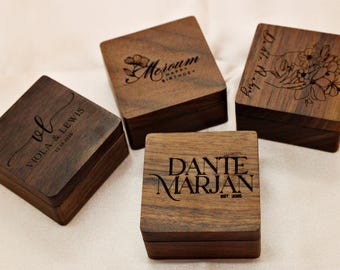 Groomsmen Personalized Cufflinks, Groomsmen Gifts, Personalized Cufflinks for Men, Best Man Gift, Groomsman Proposal, Custom Set with Box
