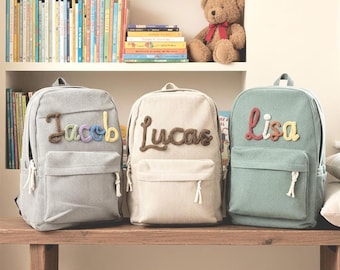 Kids Backpack With Name Preschool School Bag Children's Backpack With Name, Custom Toddler Bag, Personalized Toddler Backpack, Birthday Gift