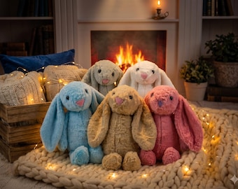 Premium Soft Bunny Rabbit Plush Toy | Cute Stuffed A Baby Gift | Easter Kids Toy Nursery Keepsake