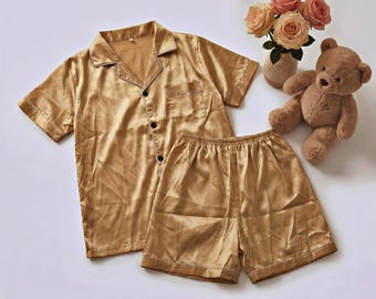 Luxurious Premium Satin Pajamas Set | Ultra-Soft Bridal Sleepwear | Elegant Women's PJs | Perfect Wedding Gift