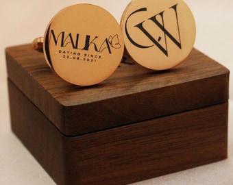 Personalized Cufflinks Groomsmen Cufflinks, Groomsmen Gifts, Personalized Cufflinks for Men, Best Man Gift, Groomsman Proposal Wedding Gifts