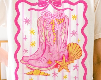 Summer Cowgirl Boots PNG, Western Coastal Clipart (Digital Download)