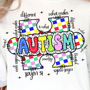 Retro Autism Puzzle Png, Neurodiversity Png, Autism Png, Autism Awareness Png, Autism shirt png, Puzzle Autism Ribbon, Autism Mama Png