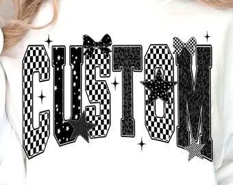 Diseño de equipo personalizado (PNG), diseño de camiseta deportiva personalizada, archivo de sublimación de nombre de equipo, PNG personalizado de porristas, día del juego (PNG)