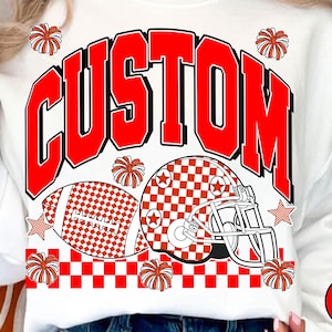 Custom Mascot Png Design, Personalized Sport Spirit Shirt Design, Team Name Sublimation, Cheer Football Baseball Custom PNG, Game Day Png