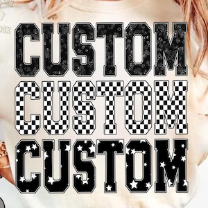 Custom Team Design Png, Personalized Sport Spirit Shirt Design, Team Name Sublimation File, Cheer Football Baseball Custom PNG, Game Day Png