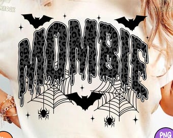 Halloween Mombie Png, Retro Halloween Png, Spooky Mama mini Png, Trendy Halloween Png, Spooky Saison Png, Mombie Png, Horror PNG Datei