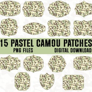 Camo Patches Png Bundle, Camo Patch Png, Camo Sublimation Png, Hunting Shirt Png, Patch Sublimation png, Hunting season Png, Dad png