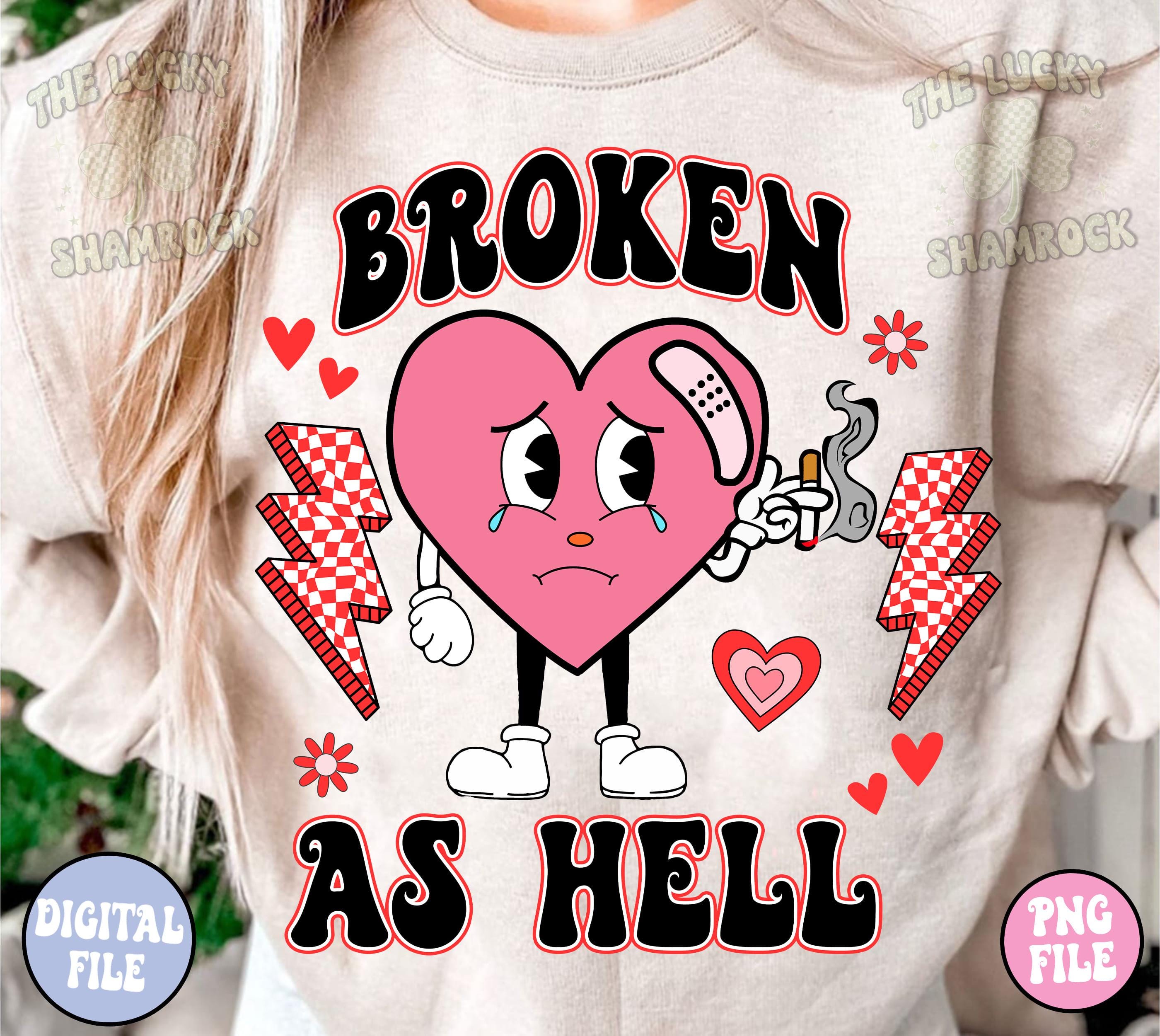Broken Heart Svg, Retro Valentine Svg, Valentines Png Designs, Love Png ...
