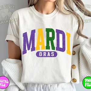 Mardi Gras Varsity Png, Mardi Gras Svg, Louisiana Svg, Mardi Gras Sublimation Design, instant download, Mardi Gras Shirt png, Digital file