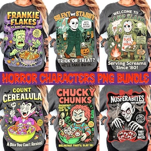 Horror Characters png, Retro Halloween shirt png, Spooky Halloween Character PNG, Trendy Halloween png, Killers Shirt Png Design, Scary png
