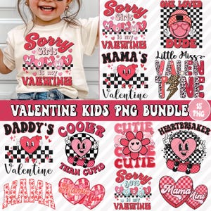 Valentine Kids Png Bundle, Kids png bundle, Retro Valentine png, valentines day png, valentine Kids png, Kids Shirt Png, Girl Boy Valentine