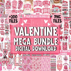 Valentine Mega Bundle png, Retro valentine png, Valentines day png, kids valentine png bundle, Valentine Teacher Png, Valentine Mega Bundle