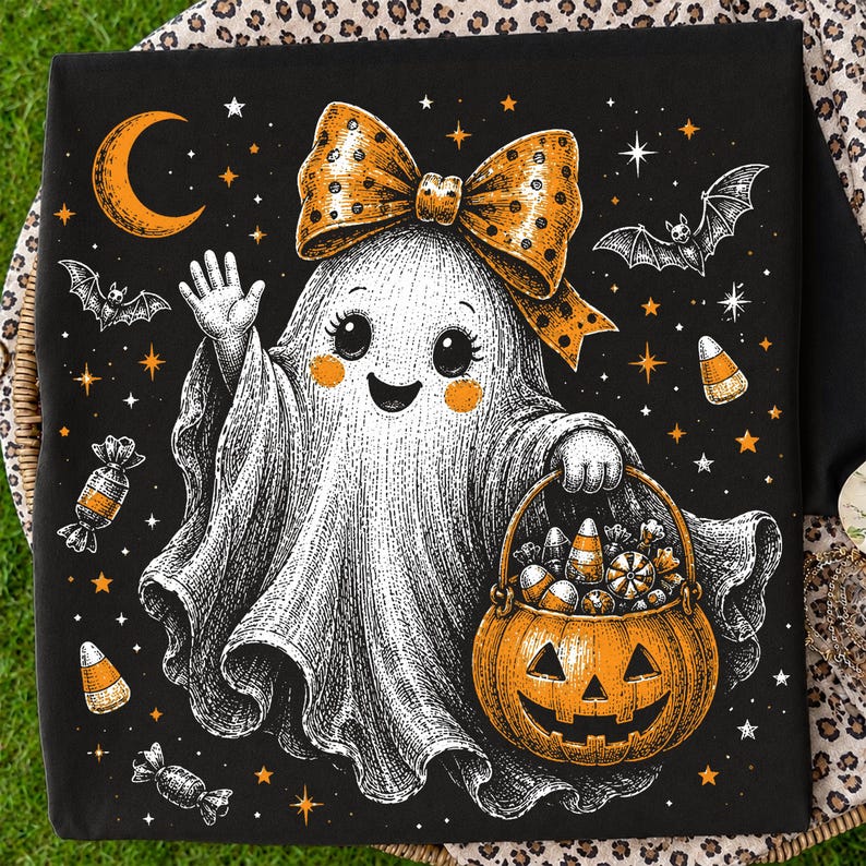 Retro Vintage Halloween PNG Bundle, Retro Halloween Png, Preppy Halloween Png, Spooky Season Png, Retro Fall png, Trendy Fall Halloween png image 17