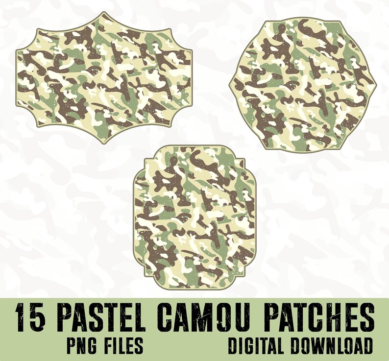 Camo Patches Png Bundle, Camo Patch Png, Camo Sublimation Png, Hunting ...