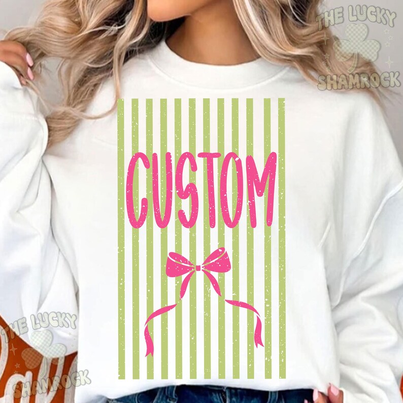 Aangepast ontwerp Sriped Coquette, gestreept coquette-striksublimatieontwerp, preppy custom ontwerp, preppy shirtontwerp, retro trendy png-ontwerp afbeelding 4