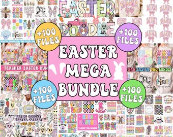 Easter Mega Bundle png, Preppy Easter Png, Christian Easter Png, Easter kids Png, Teacher Easter Png, Easter Shirt design, Trendy easter