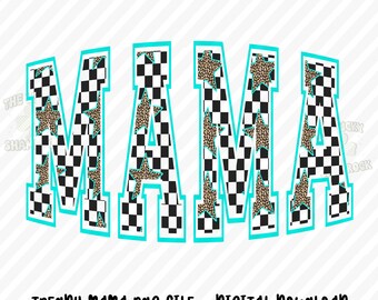 Neon Checkered Mama Varsity Svg, Mama Png Design, Retro Mama png, Mama Png, Checkered Mama png, Mama Sublimation Design, Trendy mama Png
